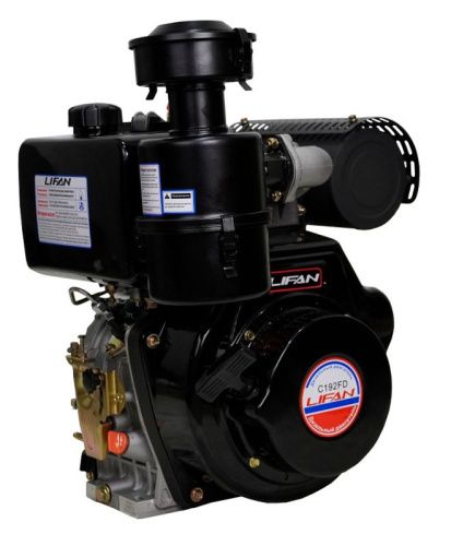 Двигатель Lifan Diesel 192FD, вал ?25мм, катушка 6 Ампер-Tehinstrument