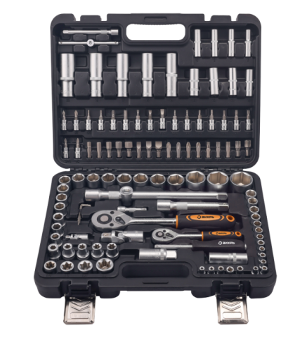 Набор инструментов, 1/2", 1/4", в кейсе 108 предм Вихрь-Tehinstrument
