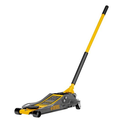 Домкрат гидравлический подкатной, 3 т, 75-500 мм, быстрый подъем, низкий подхват, проф. Denzel-Tehinstrument