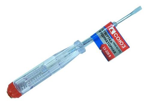 Отвертка индикаторная 100-500 В, 130 мм СОЮЗ-Tehinstrument
