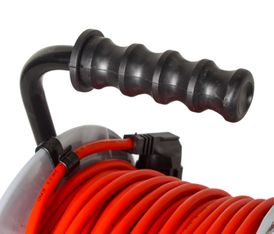 Удлинитель силовой на металлической катушке Ресанта СУ-3х1,5-30/3 (с выкл., 4 розетки, IP44)-Tehinstrument