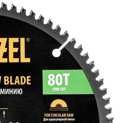 Пильный диск по алюминию ф210 х 30 мм, 80 зубьев Denzel-Tehinstrument