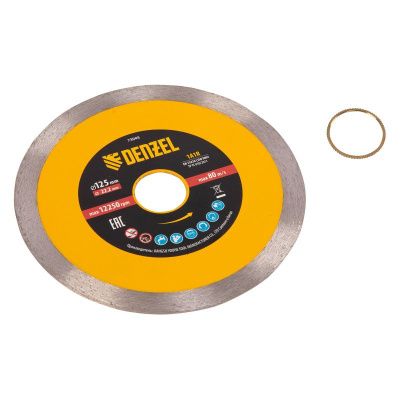 Диск алмазный отрезной Denzel 125 х 22,2 мм-Tehinstrument