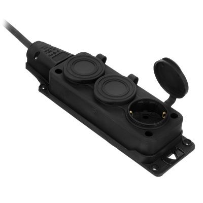 Удлинитель-шнур силовой Denzel Top Series, КГТТ, 20м, 3 розетки, 3 x 2,5 мм, 3 м-Tehinstrument