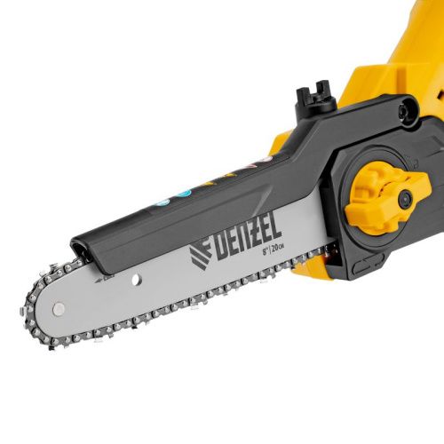 Цепная мини-пила аккумуляторная бесщет., СCS-200BL, шина 200 мм, Li-Ion, 20 В Denzel-Tehinstrument