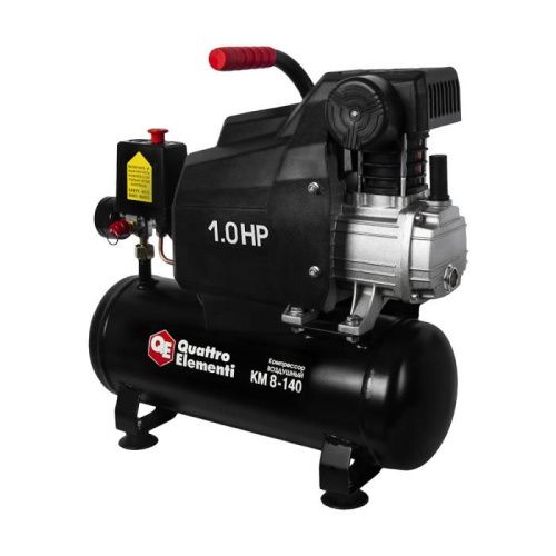 Компрессор поршневой масляный QUATTRO ELEMENTI KM 8-140-Tehinstrument