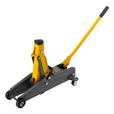 Домкрат гидравлический подкатной, 2 т, 135-385 мм, в пласт. кейсе Denzel-Tehinstrument