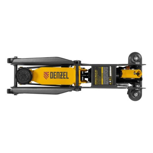 Домкрат гидравлический подкатной, 2 т, 135-385 мм, в пласт. кейсе Denzel-Tehinstrument