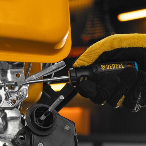 Отвертка, SL5x75 мм, S2, 3к рукоятка Denzel-Tehinstrument