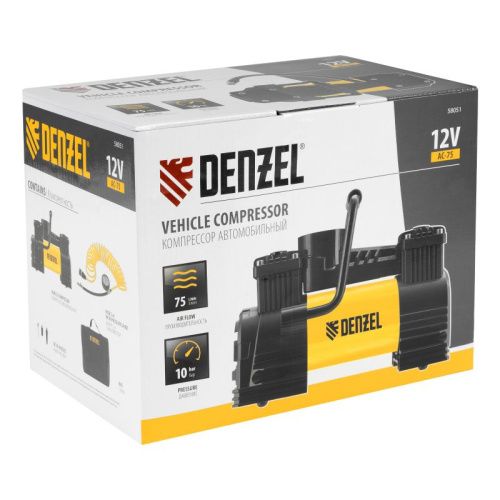 Компрессор автомобильный Denzel AC-75-Tehinstrument