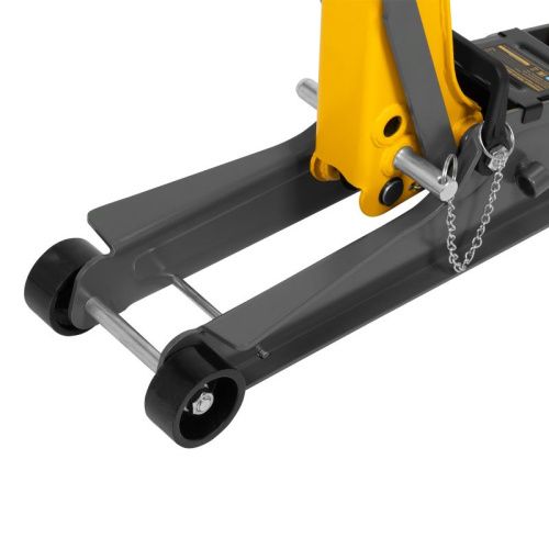 Домкрат гидравлический подкатной с фиксатором, 2,5 т,  85-385 мм, в пласт. кейсе Denzel-Tehinstrument