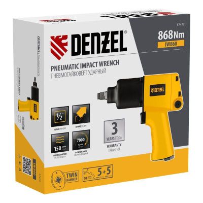 Ударный пневмогайковерт Denzel IW860-Tehinstrument