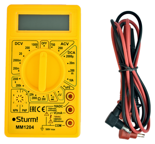 Мультиметр цифровой,  Sturm-Tehinstrument
