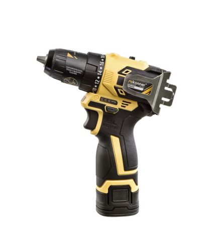 HCD1645BLC Дрель аккумуляторная б/щ Hanskonner, 14,4В, 45Нм, 2х2.0Ач, патрон 10мм, сумка-кейс-Tehinstrument