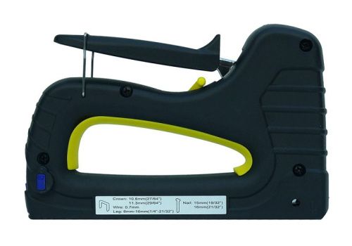 Степлер рессорный, 53 тип (скоба 4-14 мм), гвозди 300(15-16мм), Hanskonner-Tehinstrument