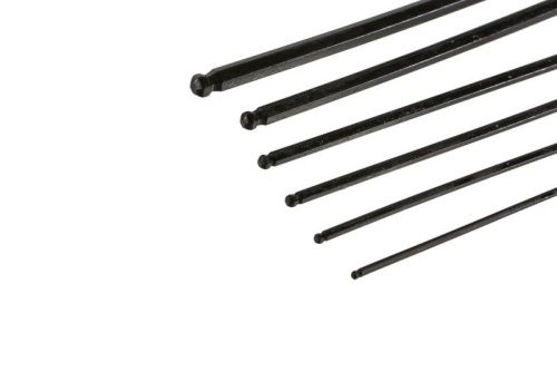 Набор шестигранных ключей с шаром 1, 5-10 мм, CrV, 7шт, оксидированное покрытие  Sturm-Tehinstrument