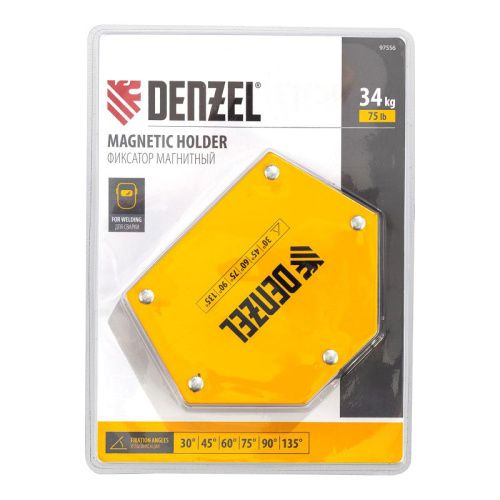 Фиксатор магнитный для сварочных работ усилие 75 LB, 30х45х60х75х90х135 град. Denzel-Tehinstrument