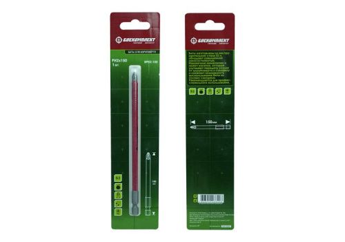 Биты PH2x150мм, сталь S2, 1шт, БОЕКОМПЛЕКТ-Tehinstrument