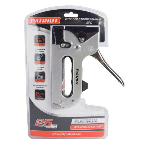 Степлер Patriot SPQ-112 L Platinum-Tehinstrument