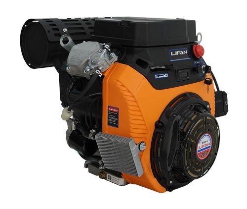 Двигатель Lifan LF2V80F-A (4500), вал ?25мм, катушка 20 Ампер датчик давл./м, м/радиатор, счетчик моточасов-Tehinstrument