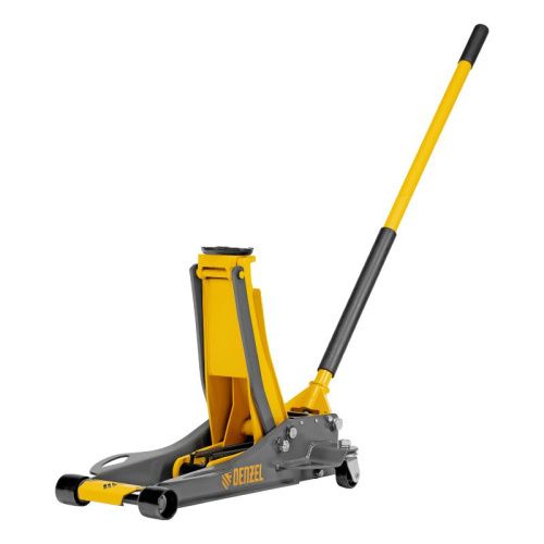 Домкрат гидравлический подкатной, 3 т, 75-500 мм, быстрый подъем, низкий подхват, проф. Denzel-Tehinstrument