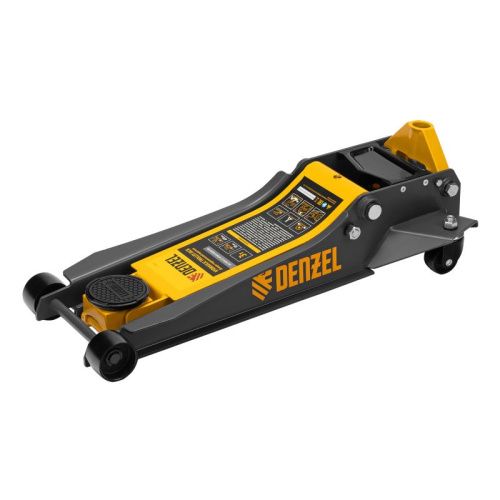 Домкрат гидравлический подкатной, 3 т, 85-610 мм, быстрый подъем, низ. подхват, проф, SUV Denzel-Tehinstrument