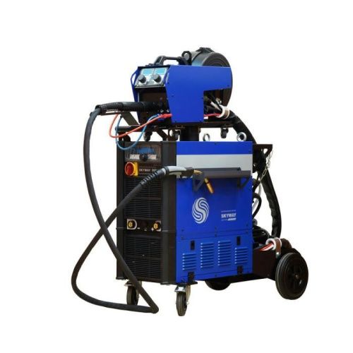 Инверторный сварочный полуавтомат AuroraPRO SKYWAY 500 DUAL PULSE с водяным охлаждением и выносным механизмом подачи проволоки-Tehinstrument