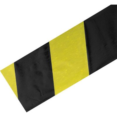 Лента сигнальная, 75 мм х 200 м, черно-желтая Сибртех-Tehinstrument