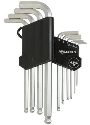 Набор ключей шестигранных НШ-10 Г-образных Арсенал-Tehinstrument