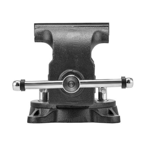 Тиски слесарные BVH-125, 125 мм, поворотные, стальная направляющая, с наковальней //Denzel-Tehinstrument