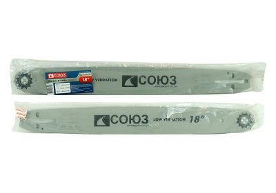 Пильная шина 18" СОЮЗ, паз 1,3мм, 3/8", 64зв, хвостовик POH(OREGON K095/A095)-Tehinstrument