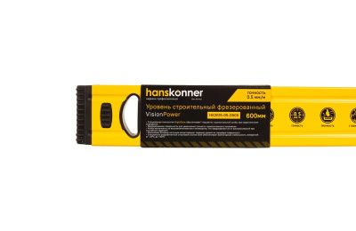 Уровень алюм. 600мм, Hanskonner-Tehinstrument