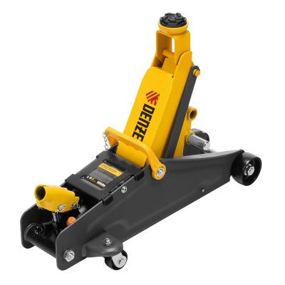 Домкрат гидравлический подкатной с фиксатором, 2,8 т, 135-385 мм Denzel-Tehinstrument