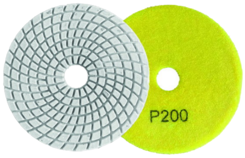 Алмазный гибкий шлифовальный круг 100мм, Р200, мокрое шлифование Вихрь-Tehinstrument