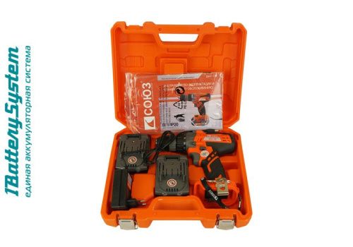 Аккумуляторный шуруповерт СОЮЗ ДШС-18К 1BatterySystem-Tehinstrument