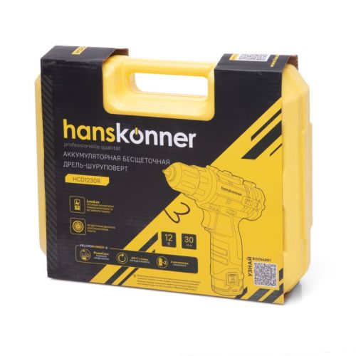 Аккумуляторный шуруповерт Hanskonner HCD1230R-Tehinstrument