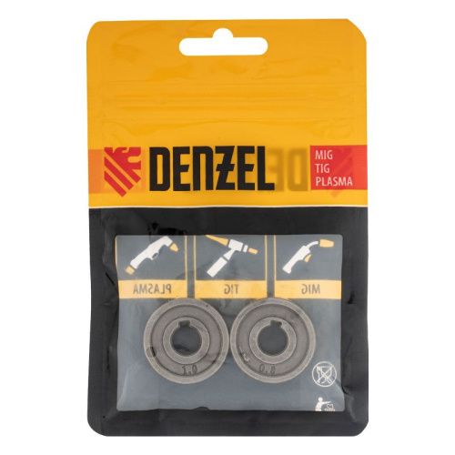 Подающий ролик, V профиль под стальную проволоку 0,8-1мм, 2 шт Denzel-Tehinstrument