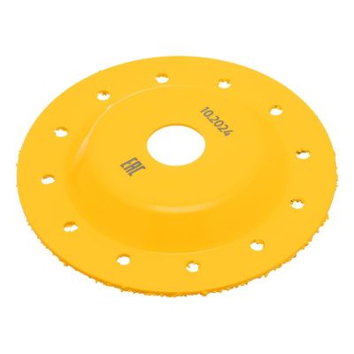 Чашка твёрдосплавная зачистная Denzel,125 мм, плоская, среднее зерно #16-Tehinstrument