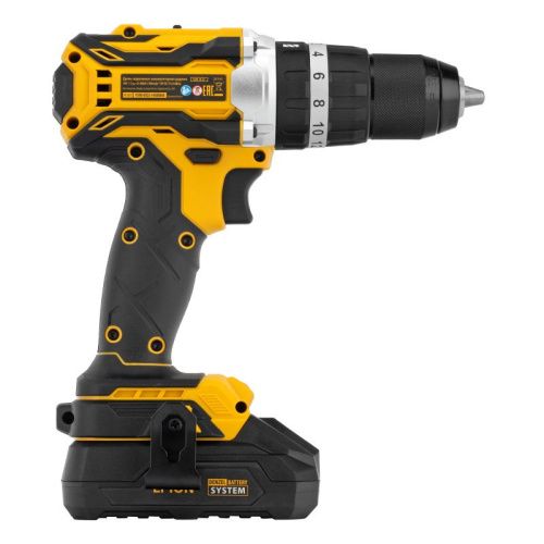 Дрель-шуруповерт аккумуляторная ударная бесщет Denzel CIDB-18-02-Tehinstrument