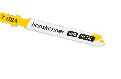 Пилки для лобзика по мет. 2шт тонк.прям.рез (лист 1-3мм,проф.10-30мм) Hanskonner-Tehinstrument