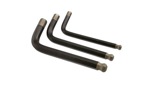 Набор шестигранных ключей с шаром, 1, 5-10 мм, 9 шт, S2, короткие, Hanskonner-Tehinstrument