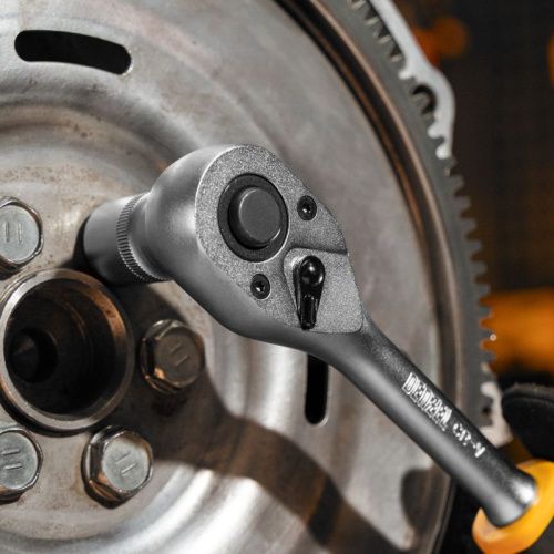 Ключ-трещотка 1/2", 90 зубьев, с быстрым сбросом, CrV Denzel-Tehinstrument