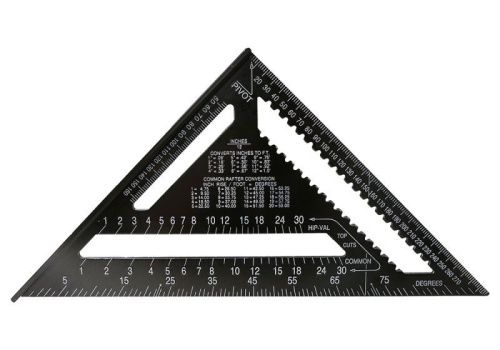 Угольник Свенсона 300мм, алюминиевый сплав, чёрная оксидация, белая шкала,  Sturm-Tehinstrument