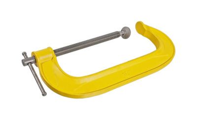 Струбцина G-образная, 250 мм / 10", чугун, оксидированный винт, hanskonner-Tehinstrument