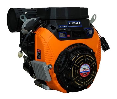 Двигатель Lifan LF2V80F-A (4500), вал ?25мм, катушка 20 Ампер датчик давл./м, м/радиатор, счетчик моточасов-Tehinstrument