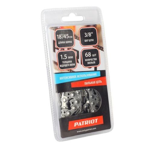 Цепь пильная Patriot 73DP-68E (3/8", 1.5 мм, 68 звеньев)-Tehinstrument