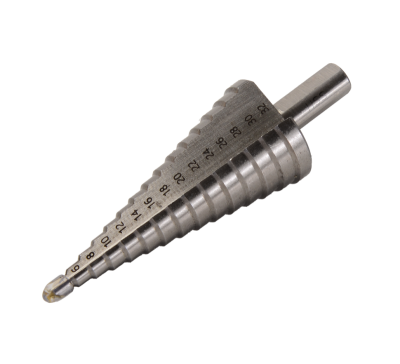 Сверло ступенчатое по металлу 4-32мм, P6M5, трехгранный хвостовик Вихрь-Tehinstrument