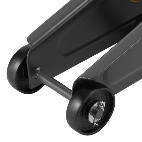 Домкрат гидравлический подкатной, 2 т, 135-385 мм, в пласт. кейсе Denzel-Tehinstrument