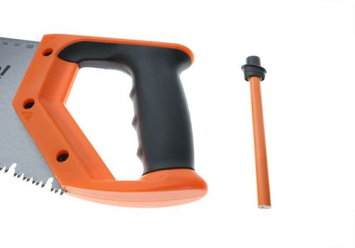 Ножовка для мокр. дерева, с карандашом,450мм,7-8TPI,3D, серия Кулибин,  Sturm-Tehinstrument