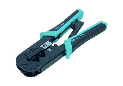 Клещи для обжима телефонных и комп. клемм RJ-45/6P/8P, RJ-11/12/6P/8P,  Sturm-Tehinstrument